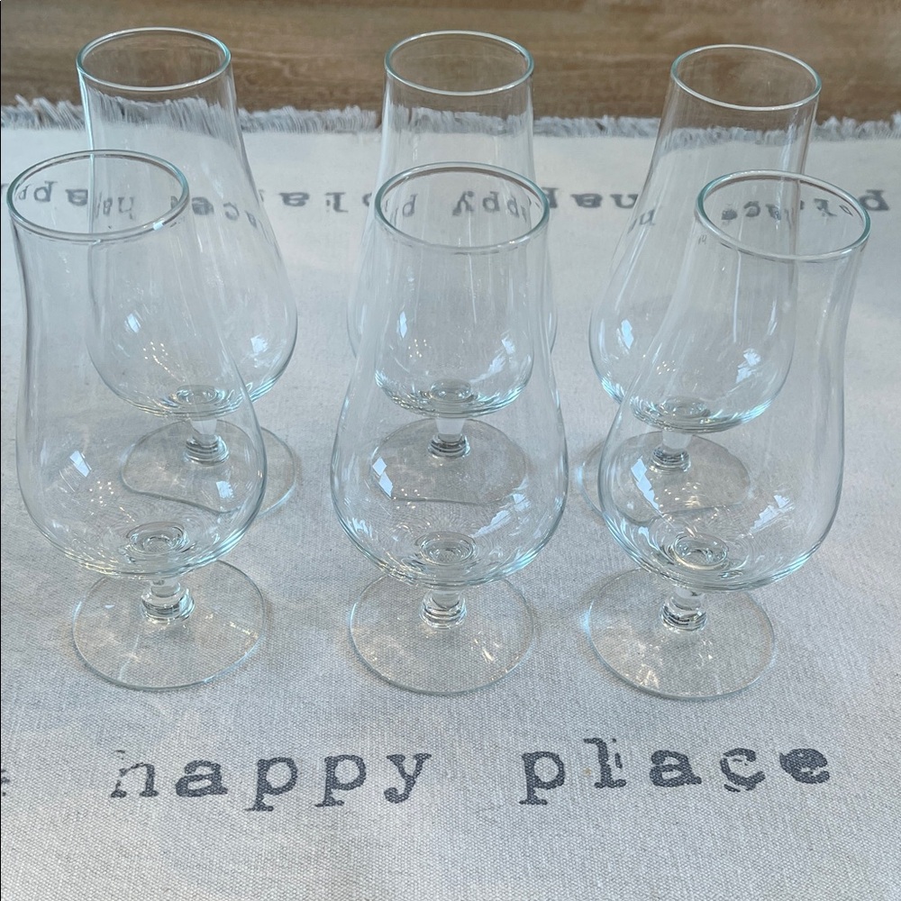 Elegant Clear Glass Brandy 6oz Tasting Set/6